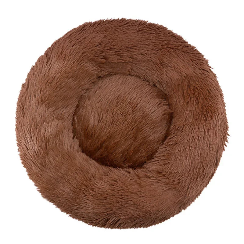 40-90cm Round Pet Bed for Warm Sleeping.