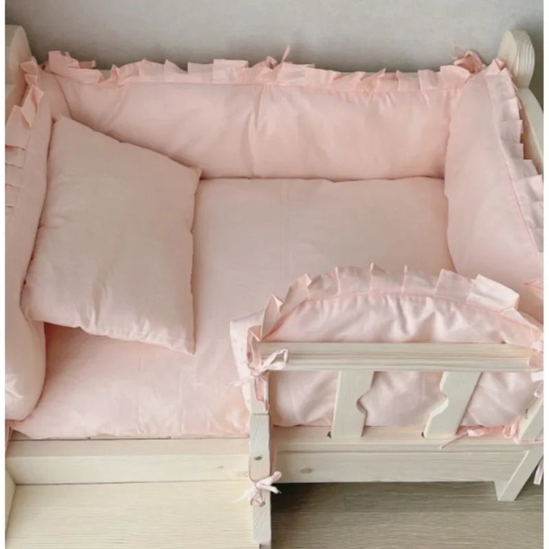 Large Solid Wood Pet Bed