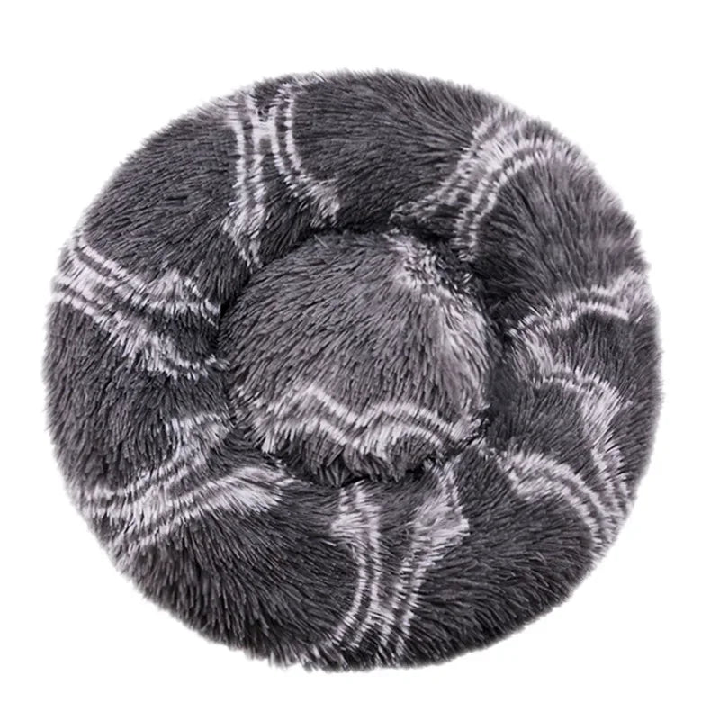 40-90cm Round Pet Bed for Warm Sleeping.