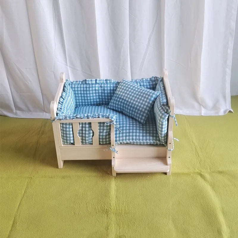 Large Solid Wood Pet Bed