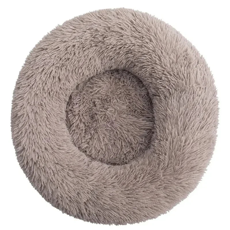 40-90cm Round Pet Bed for Warm Sleeping.