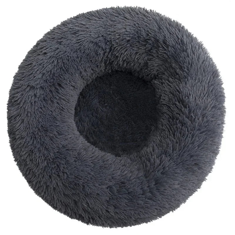 40-90cm Round Pet Bed for Warm Sleeping.