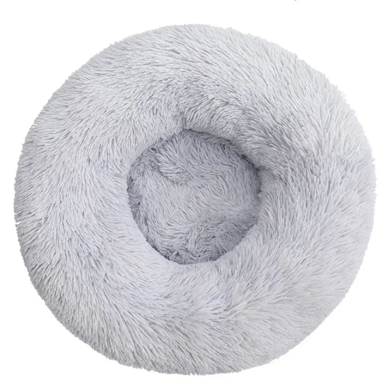 40-90cm Round Pet Bed for Warm Sleeping.
